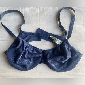 36C Chantelle Navy Blue Bra